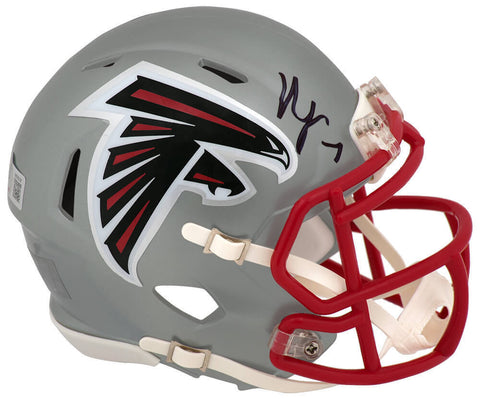 Bijan Robinson Signed Falcons FLASH Riddell Speed Mini Helmet - (BECKETT COA)