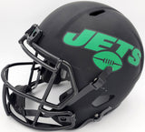 ZACH WILSON AUTOGRAPHED JETS ECLIPSE BLACK FULL SIZE SPEED HELMET BECKETT 194730