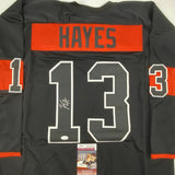 Autographed/Signed KEVIN HAYES Philadelphia Black Hockey Jersey JSA COA Auto