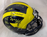 NEW MICHIGAN WOLVERINES SIGNED SPEED REP HELMET - JJ McCARTHY BLAKE CORUM & MORE