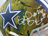 Ezekiel Elliott Autographed Cowboys Authentic Camo F/S Helmet- Beckett W *White