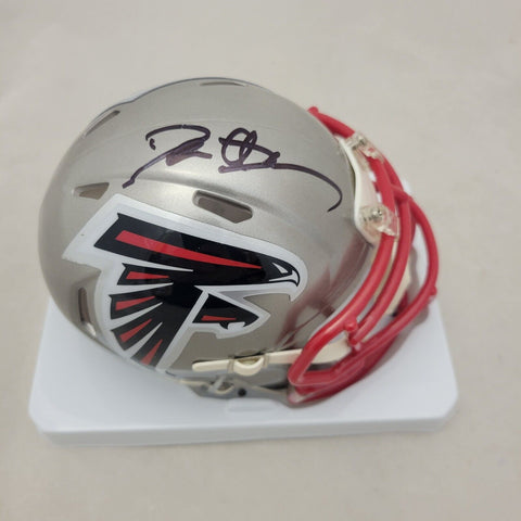 DEION SANDERS SIGNED ATLANTA FALCONS FLASH SPEED MINI HELMET BECKETT