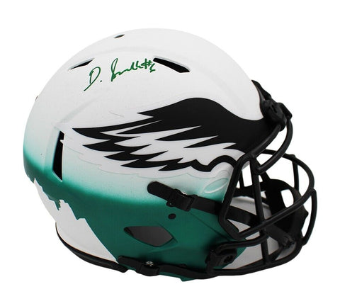 Devonta Smith Signed Philadelphia Eagles Custom Speed Authentic Lunar NFL Helmet