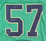 Jayson Ademilola Signed Notre Dame Jersey Inscribd "Go Irish!" (Playball Ink) DE