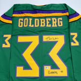 Autographed/Signed Shaun Weiss Greg Goldberg The Mighty Ducks Jersey BAS COA