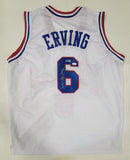 JULIUS ERVING SIGNED PRO STYLE "DR. J" CUSTOM XL JERSEY JSA HOLOGRAM