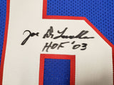 BUFFALO BILLS JOE DELAMIELLEURE AUTOGRAPHED BLUE JERSEY "HOF 03" BECKETT 196490