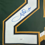 Autographed/Signed Joe Nieuwendyk Dallas Green Hockey Jersey JSA COA