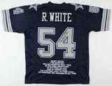 Randy White Signed Career Stat Jersey Inscribed "H.O.F. 94" (Beckett Hologram)