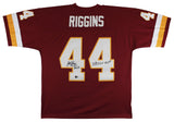 Commanders John Riggins "SB XVII MVP" Signed Maroon M&N Jersey BAS Witnessed