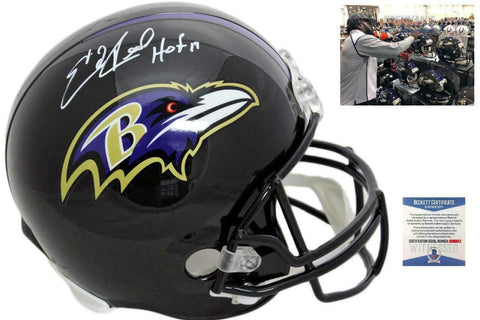 Baltimore Ravens Ed Reed Autographed Signed Helmet - Beckett - HOF