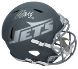 Davante Adams Autographed New York Jets Slate Full Size Speed Helmet Beckett