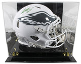 Eagles A.J. Brown Signed STS III Full Size Speed Proline Helmet W/ Case BAS Wit