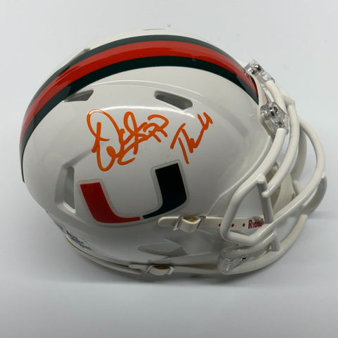 Warren Sapp Autographed Miami Hurricanes Mini Helmet Inscribed "The U" Beckett