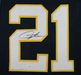 LADAINIAN TOMLINSON (Chargers dark blue TOWER) Signed Auto Framed Jersey JSA