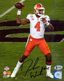 DESHAUN WATSON AUTOGRAPHED 8X10 PHOTO CLEMSON TIGERS BECKETT BAS STOCK #113716