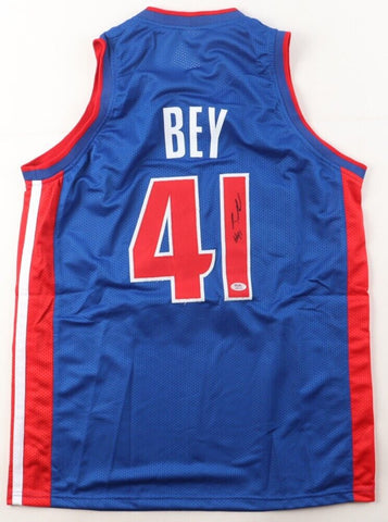 Saddiq Bey Signed Detroit Pistons Jersey (PSA COA) 2020 1st Round Draft Pick