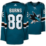 BRENT BURNS Autographed San Jose Sharks Authentic Teal Adidas Jersey FANATICS