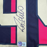 Framed Autographed/Signed Ricardo Ronaldo Nazario 35x39 AC Milan Jersey BAS COA