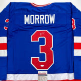 Autographed/Signed Ken Morrow Blue Team USA Miracle On Ice 1980 Jersey JSA COA