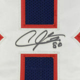 Autographed/Signed ANDRE JOHNSON Houston Blue Football Jersey JSA COA Auto