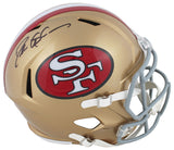 49ers Deion Sanders Signed 1964-95 TB Full Size Speed Rep Helmet BAS Witnessed