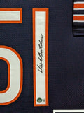 FRAMED CHICAGO BEARS DICK BUTKUS AUTOGRAPHED SIGNED JERSEY BECKETT HOLO