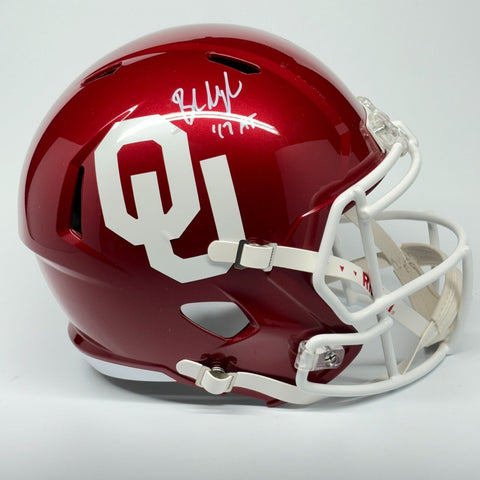 Baker Mayfield Autographed Signed Oklahoma Sooners FS Rep Helmet Heisman 17 BAS