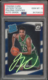 2017 Donruss Optic Rated Rookie Jayson Tatum RC On Card PSA/DNA Auto GEM MINT 10