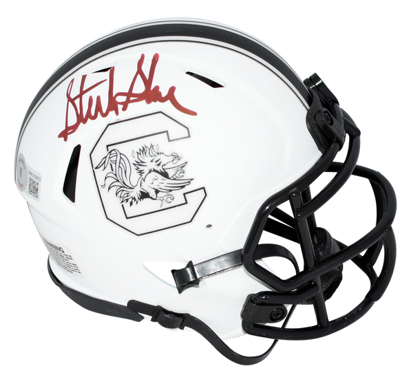 STERLING SHARPE SIGNED SOUTH CAROLINA GAMECOCKS LUNAR MINI HELMET BECKETT