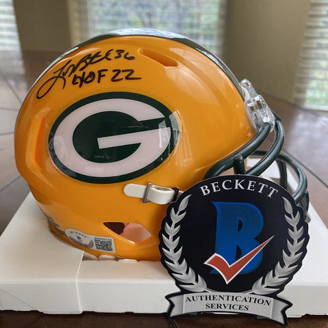 LEROY BUTLER SIGNED AUTOGRAPHED GREEN BAY PACKERS MINI HELMET W/HOF 22 BECKETT