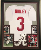 FRAMED CALVIN RIDLEY AUTOGRAPHED SIGNED ALABAMA CRIMSON TIDE JERSEY JSA COA