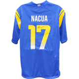 Puka Nacua Autographed Los Angeles Rams Nike Vapor Blue Jersey FAN 44954