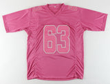 Jeff Saturday Signed Indianapolis Colt Breast Cancer Awareness Jersey (JSA COA)