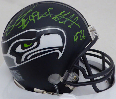 SHAQUEM & SHAQUILL GRIFFIN AUTOGRAPHED SEAHAWKS MINI HELMET MCS HOLO 134372