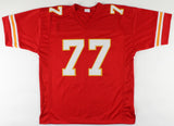 Willie Roaf Signed Kansas City Chiefs Red Jersey Inscribd "HOF 2012" Beckett COA