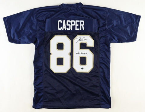 Dave Casper "All-American" Signed Notre Dame Fighting Irish Jersey (Beckett) T.E