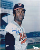 Frank Robinson Signed Baltimore Orioles 8x10 Photo (JSA COA) 2xMVP A.L. & N.L