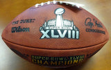 RICHARD SHERMAN AUTOGRAPHED SUPER BOWL LEATHER FOOTBALL SEAHAWKS RS HOLO 86601