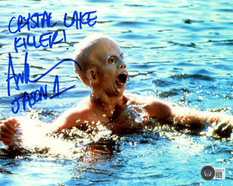 Ari Lehman Autographed/Signed Friday The 13th 8x10 Photo Jason Beckett 36397