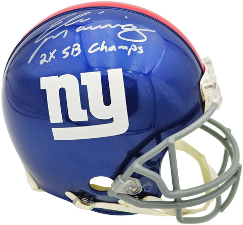 ELI MANNING AUTOGRAPHED GIANTS FULL SIZE AUTHENTIC HELMET CHAMPS FANATICS 231873