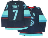 JORDAN EBERLE Autographed "Release The Kraken" Authentic Patch Jersey FANATICS