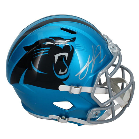 Julius Peppers Autographed Panthers Speed Full Size Flash Helmet Beckett