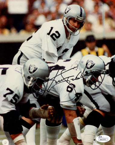 Ken Stabler Autographed/Signed Oakland Raiders 8x10 Photo JSA 48547