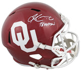 Oklahoma Kyler Murray "2018 Heisman" Signed Full Size Speed Rep Helmet BAS Wit