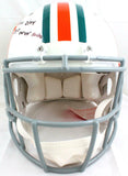 Jason Taylor Autographed Dolphins F/S Tribute Speed Authentic w/3Insc.-BAW Holo