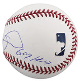 Cubs Sammy Sosa "609 HRS" Authentic Signed OML Baseball w/ Case Autographed BAS