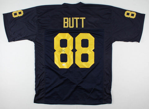 Jake Butt Signed Michigan Wolverines Jersey (JSA COA) Starting Tight End