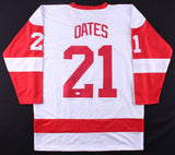 Adam Oates Signed Detroit Red Wings White Jersey (JSA COA) NHL Hall of Fame 2012