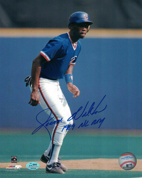 Jerome Walton Autographed/Signed Chicago Cubs 8x10 Photo Run 89 NL ROY SGC 20051